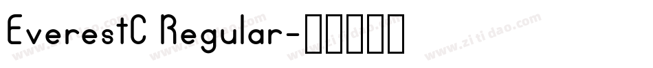 EverestC Regular字体转换